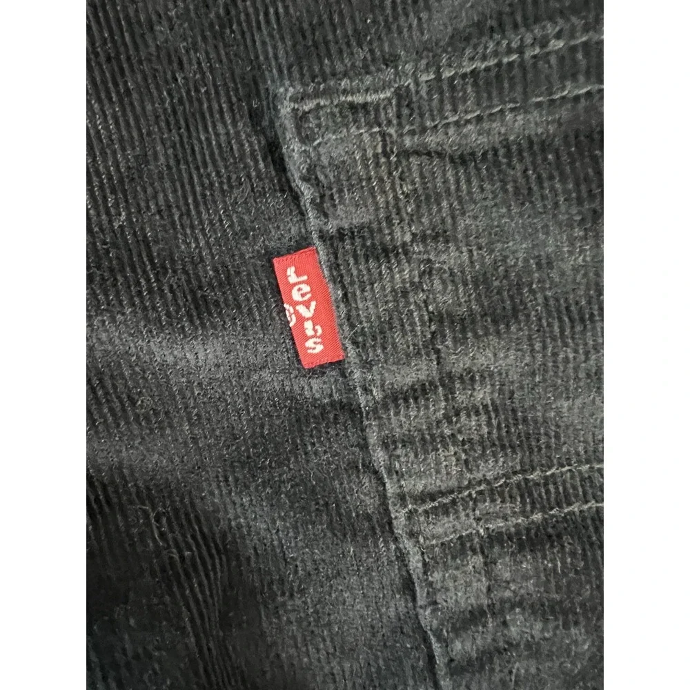 Levi's 514 Corduroy Pants Mens 30x32 Heritage Dark Black Straight